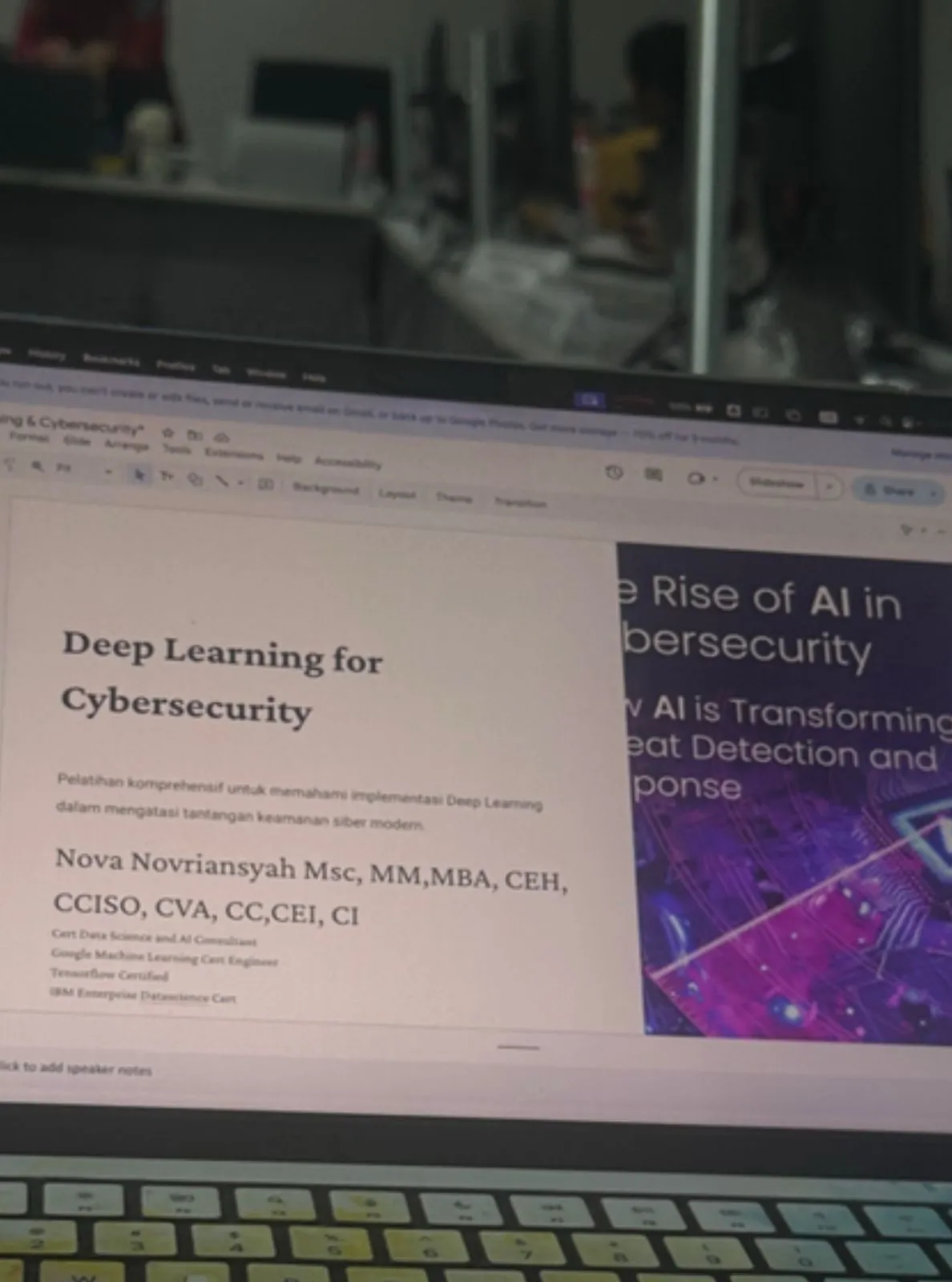 Pelatihan AI: AI for Cybersecurity & Deep Learning — Kejaksaan Agung RI